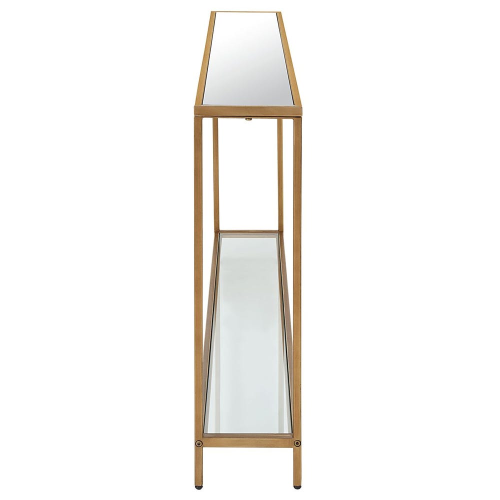 Sutton Minimalist Gold Iron Console Table