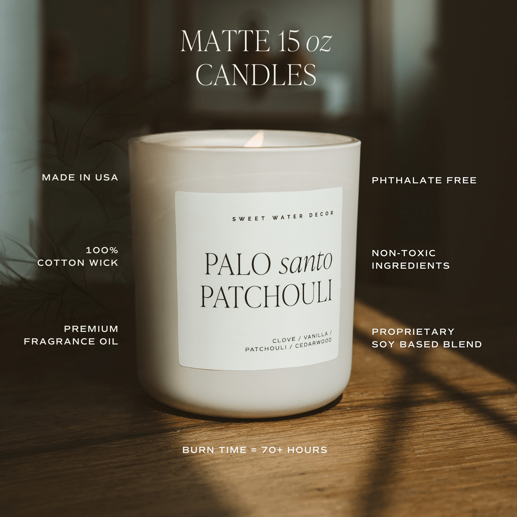 Farmhouse Soy Candle - Tan Matte Jar - 15 oz
