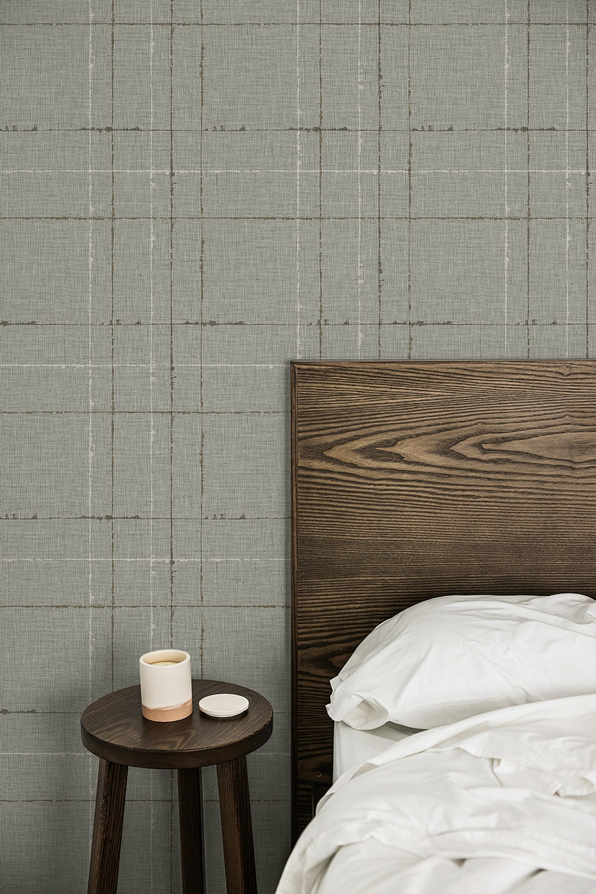 Fibers and Threads Gorton Plaid Embossed Vinyl Unpasted Wallpaper