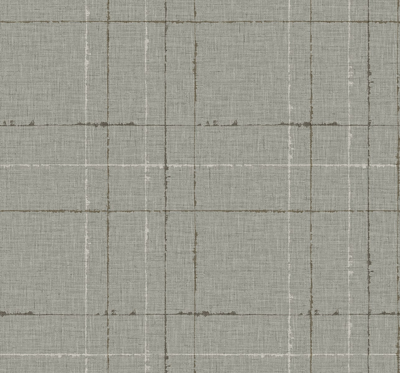 Fibers and Threads Gorton Plaid Embossed Vinyl Unpasted Wallpaper