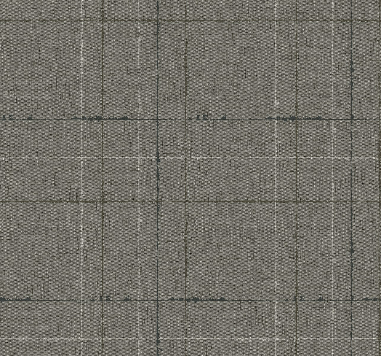 Fibers and Threads Gorton Plaid Embossed Vinyl Unpasted Wallpaper