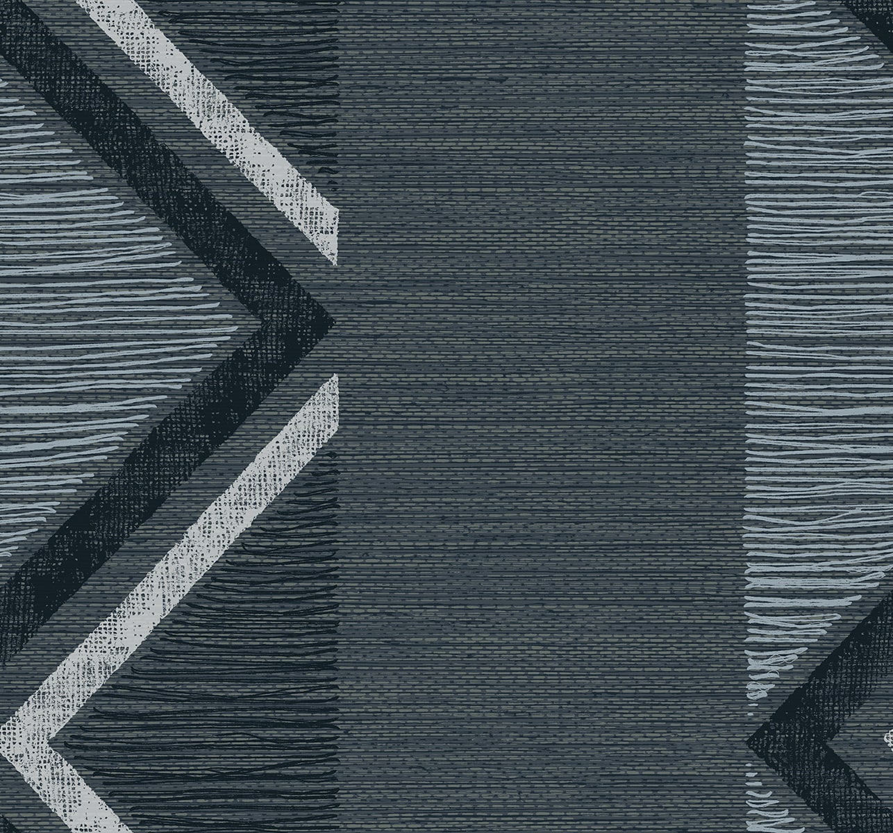 Fibers and Threads Beswick Chevron Nonwoven Unpasted Wallpaper