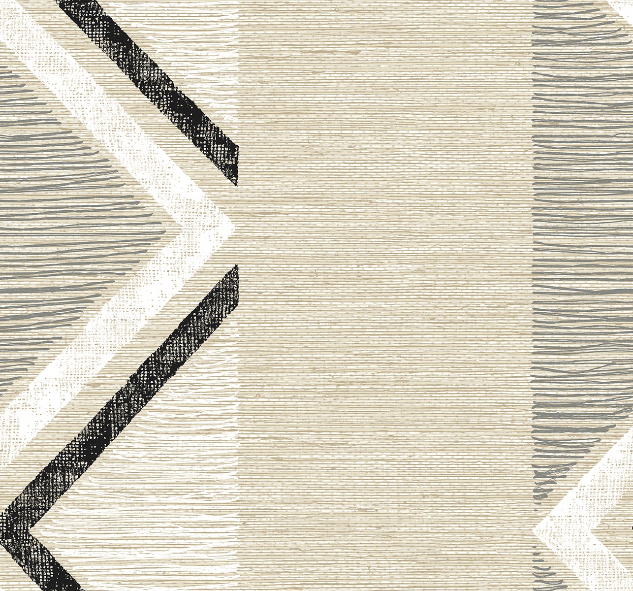Fibers and Threads Beswick Chevron Nonwoven Unpasted Wallpaper