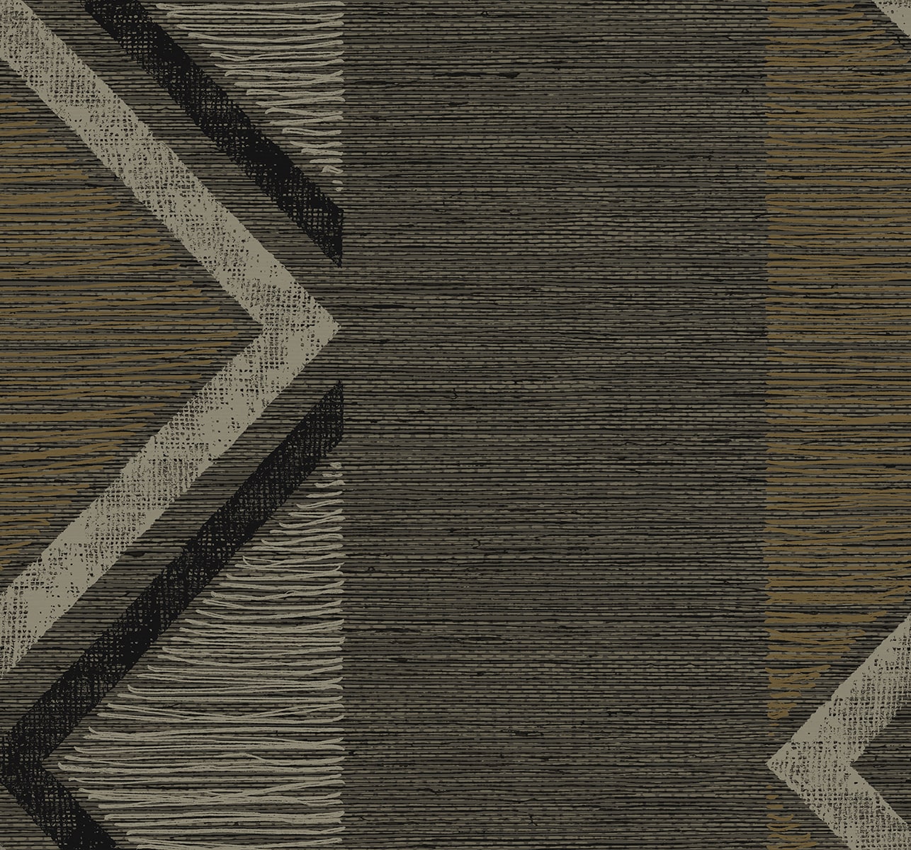 Fibers and Threads Beswick Chevron Nonwoven Unpasted Wallpaper