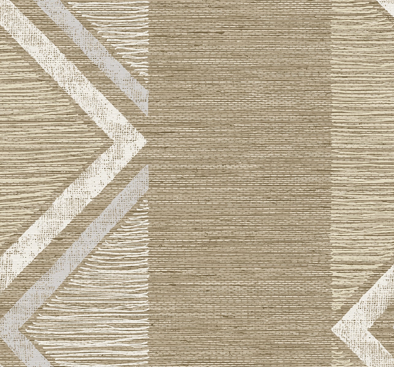 Fibers and Threads Beswick Chevron Nonwoven Unpasted Wallpaper