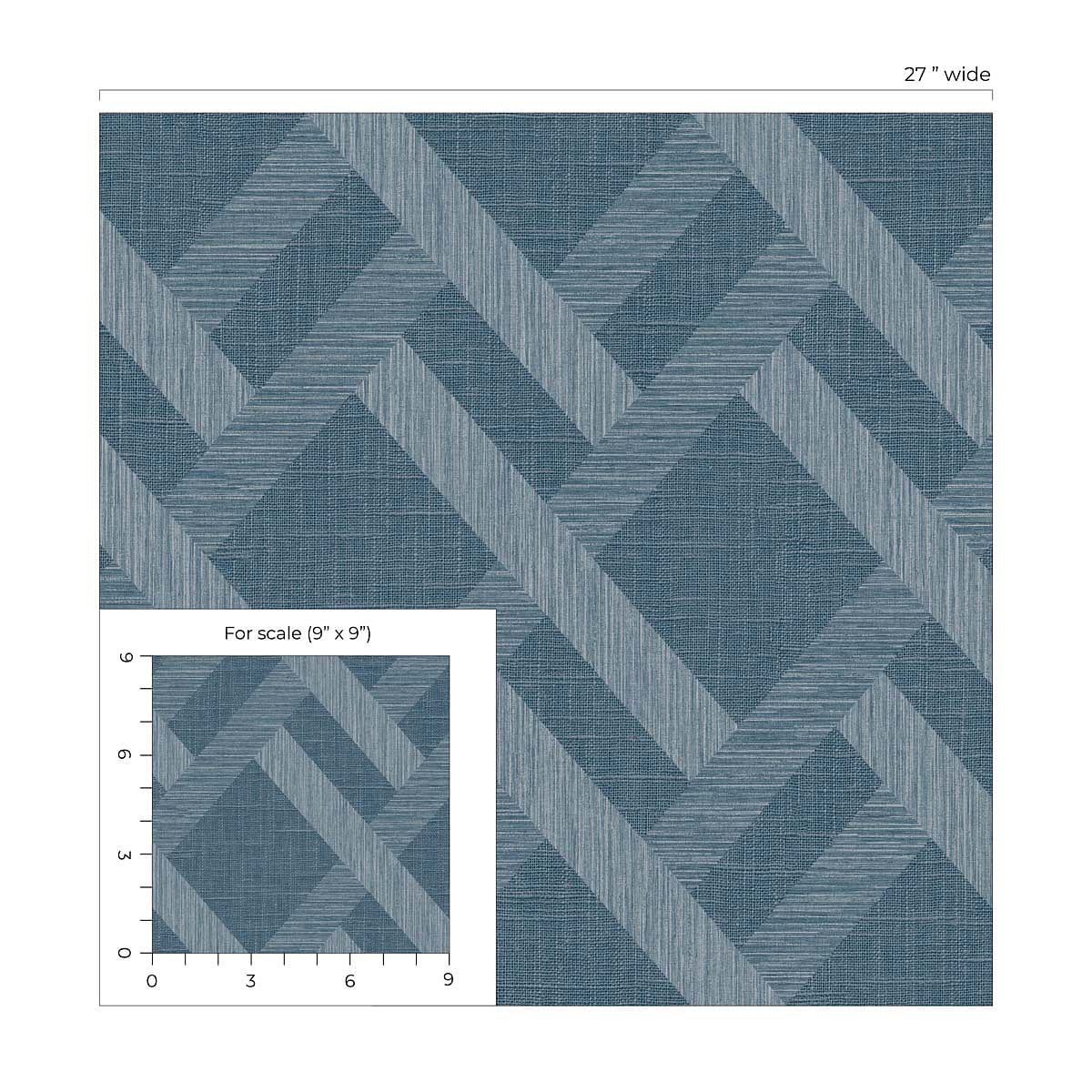 Even More Textures Linen Trellis Geometric Embossed Vinyl Unpasted Wallpaper
