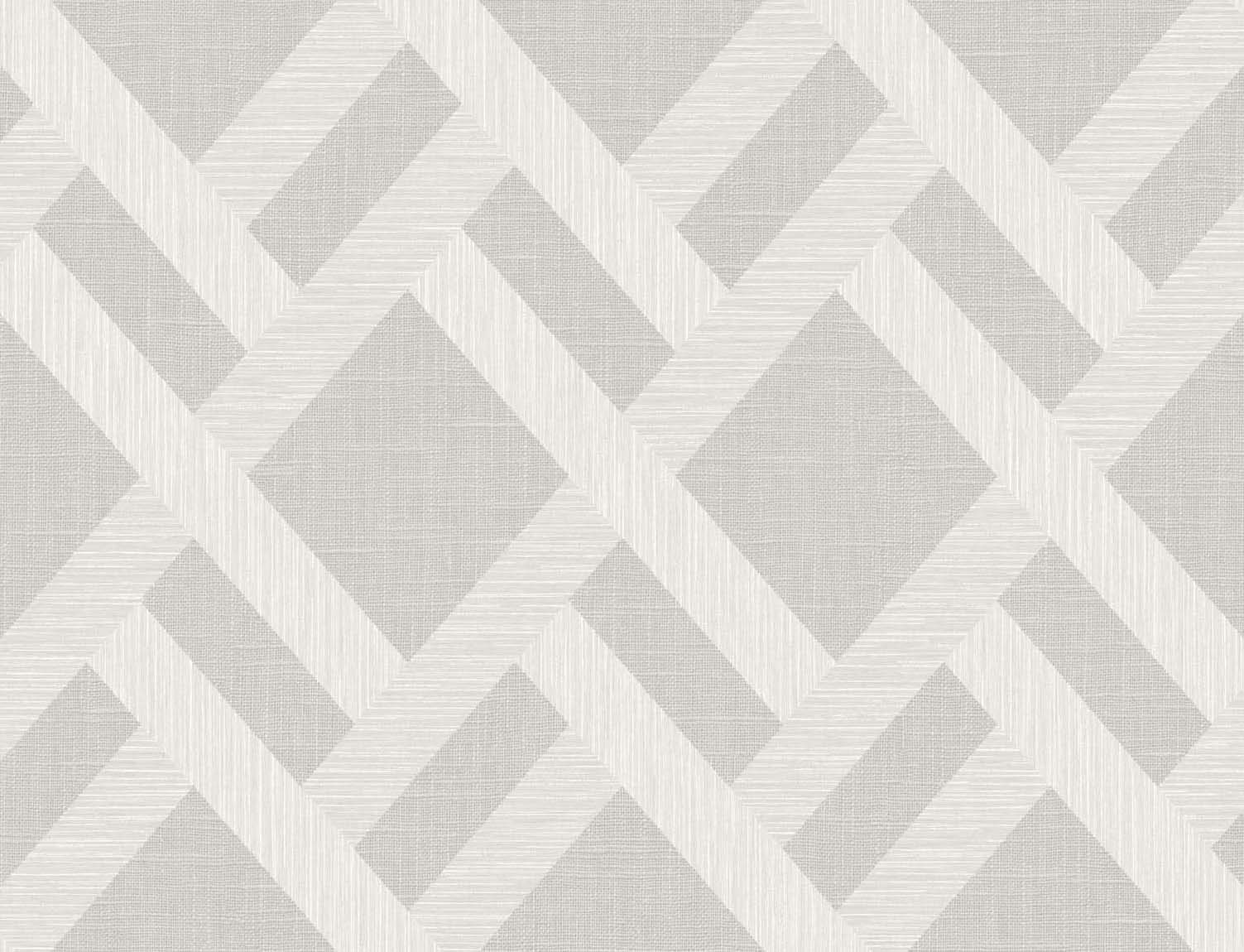 Even More Textures Linen Trellis Geometric Embossed Vinyl Unpasted Wallpaper