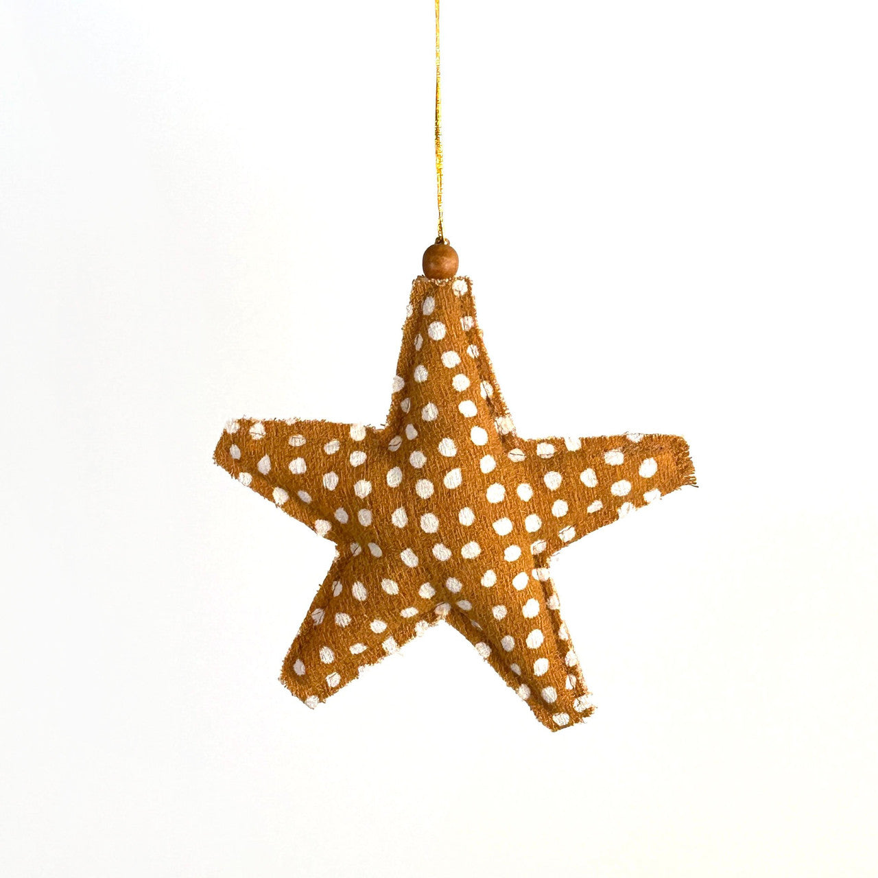 Mustard Yellow Whimsical Ornaments - Set of 4