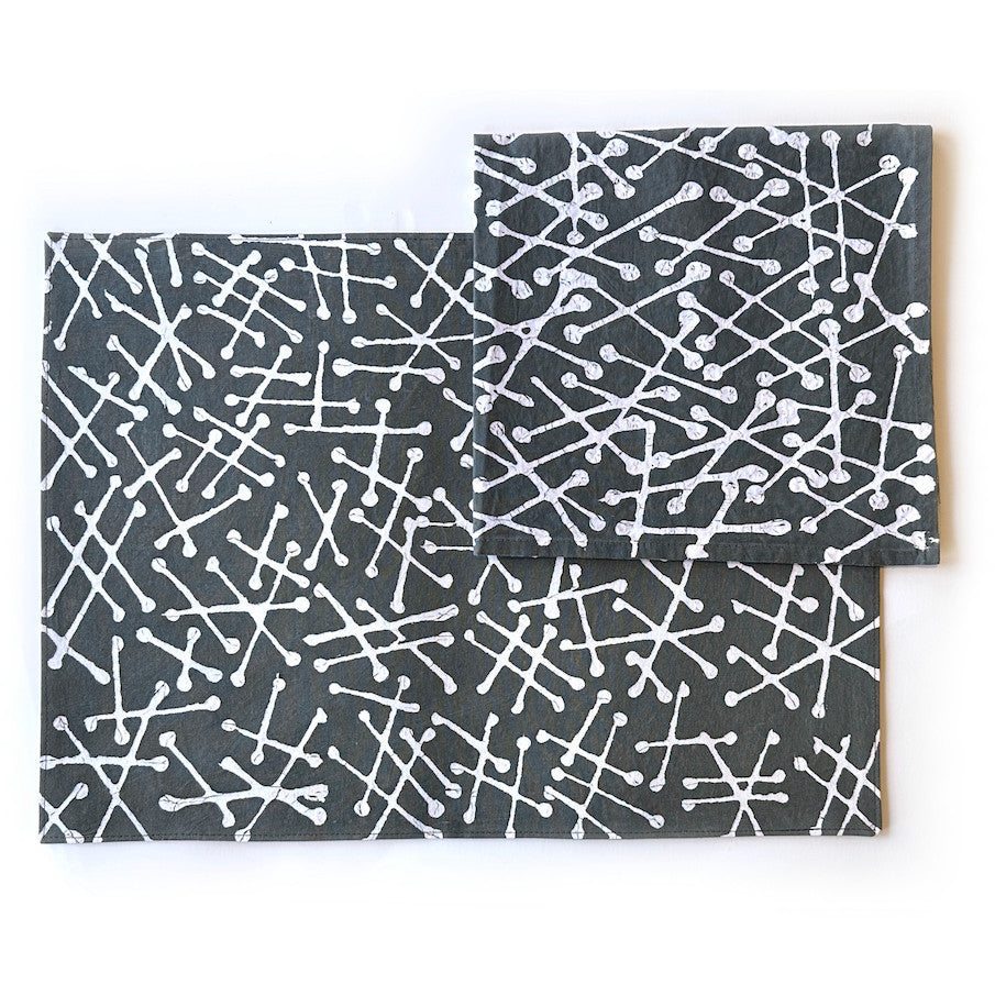 Tsvimbo Gray Placemats - Set of 2