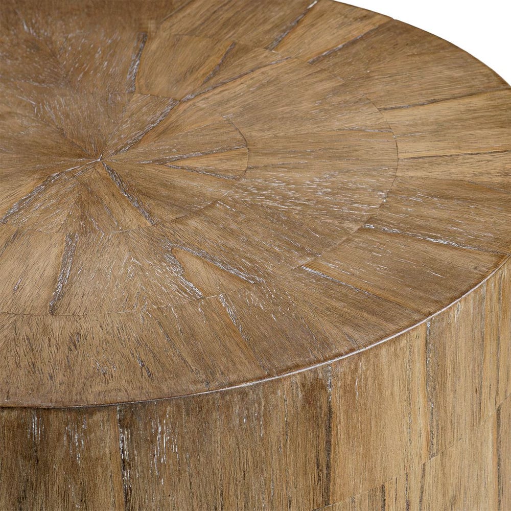The Arden Textured Wood Side Table