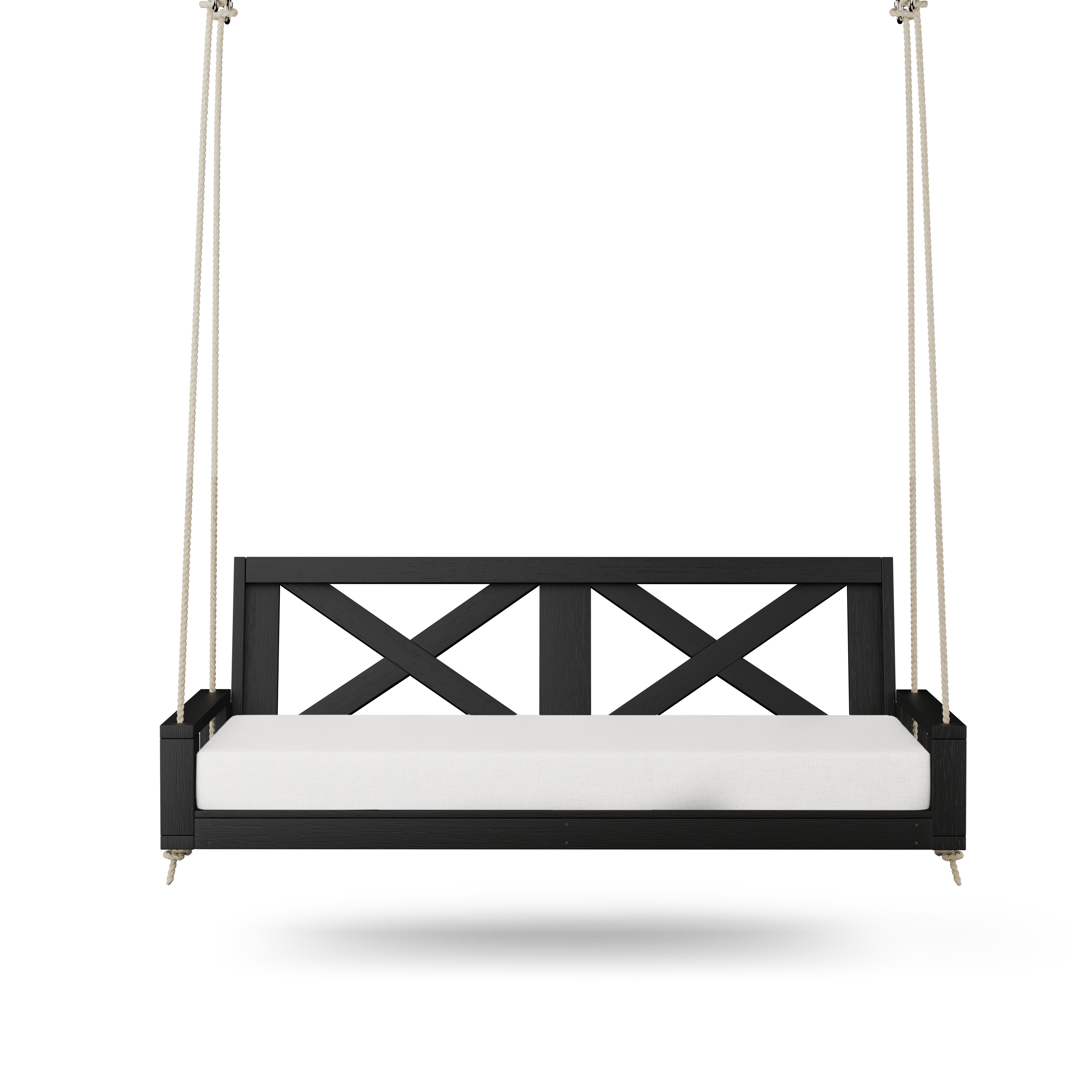 Amish Casual Malvern Porch Swing Bed, 5 Ft Black