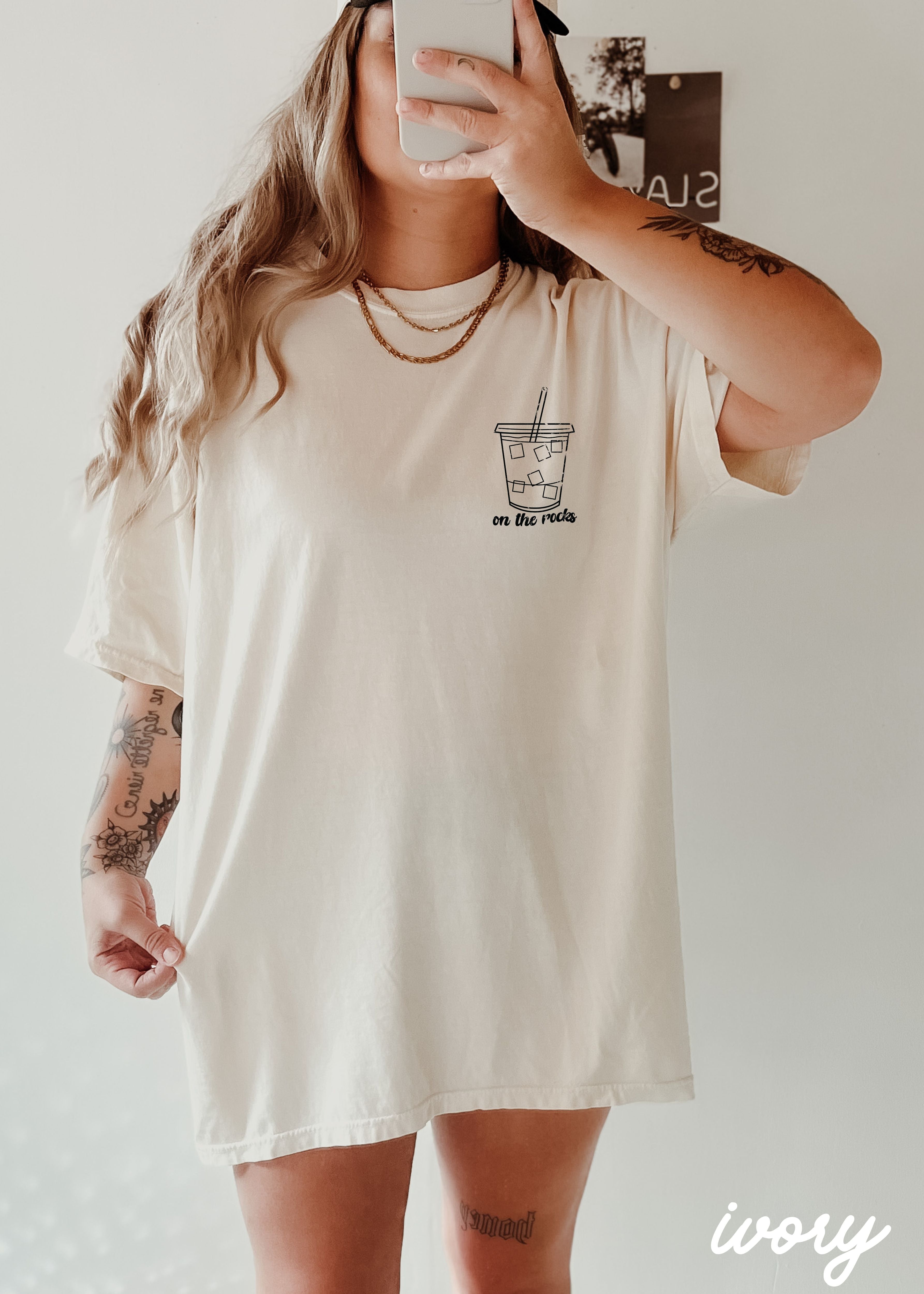 PRE-ORDER: On the Rocks Iced Coffee Tee *6 Colors (S-3X)