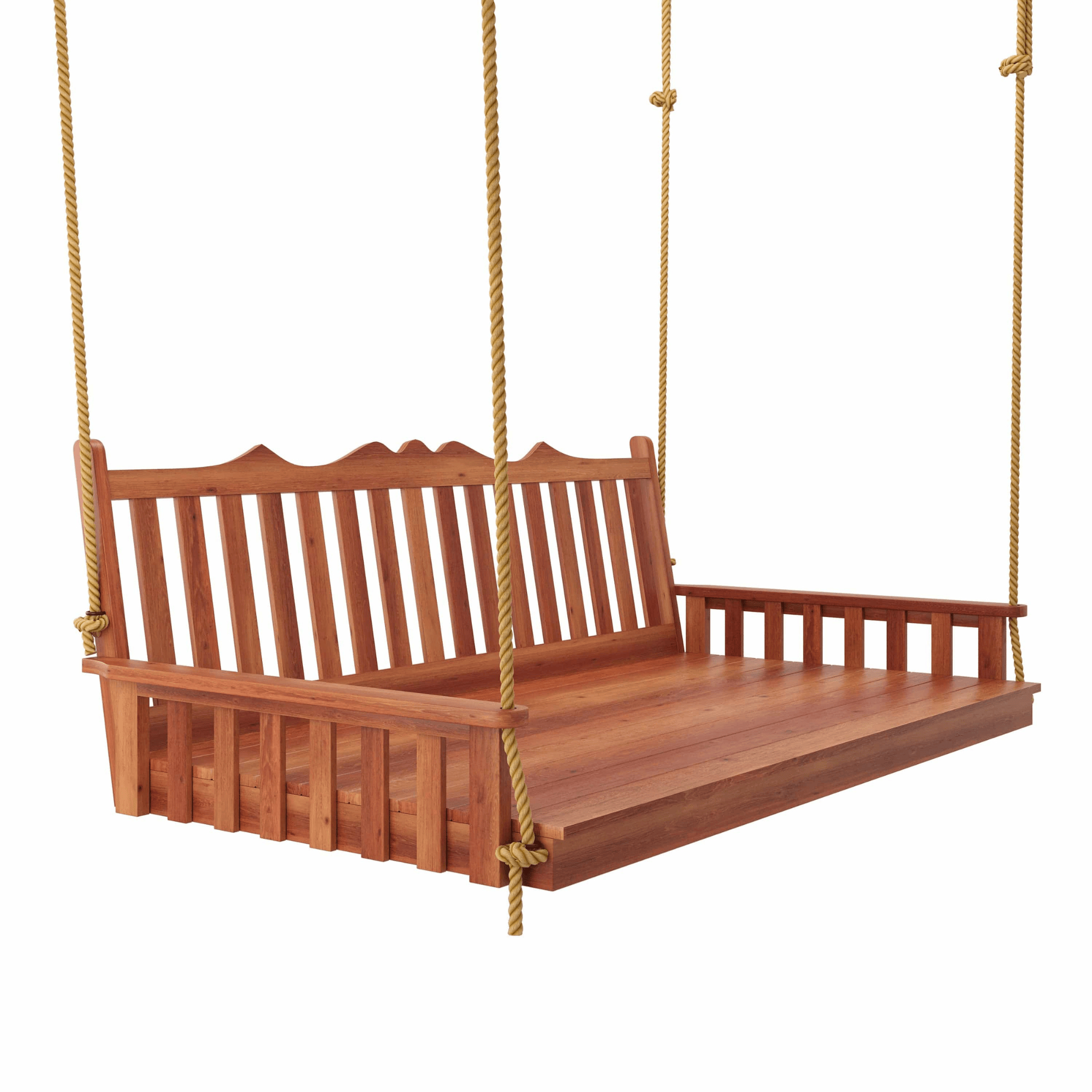 Keystone Amish Co. 5 Foot York Red Cedar Swing Bed, Cedar Stain