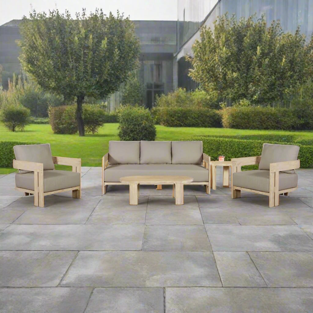 Paradiso Outdoor Sofa Set White Wash