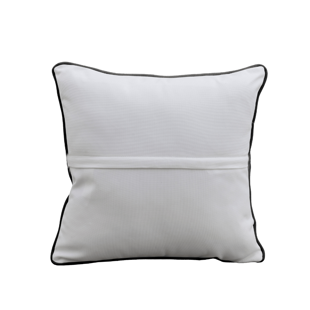 East Green Outdoor 18x18 Accent Pillow with Contrasted Piping