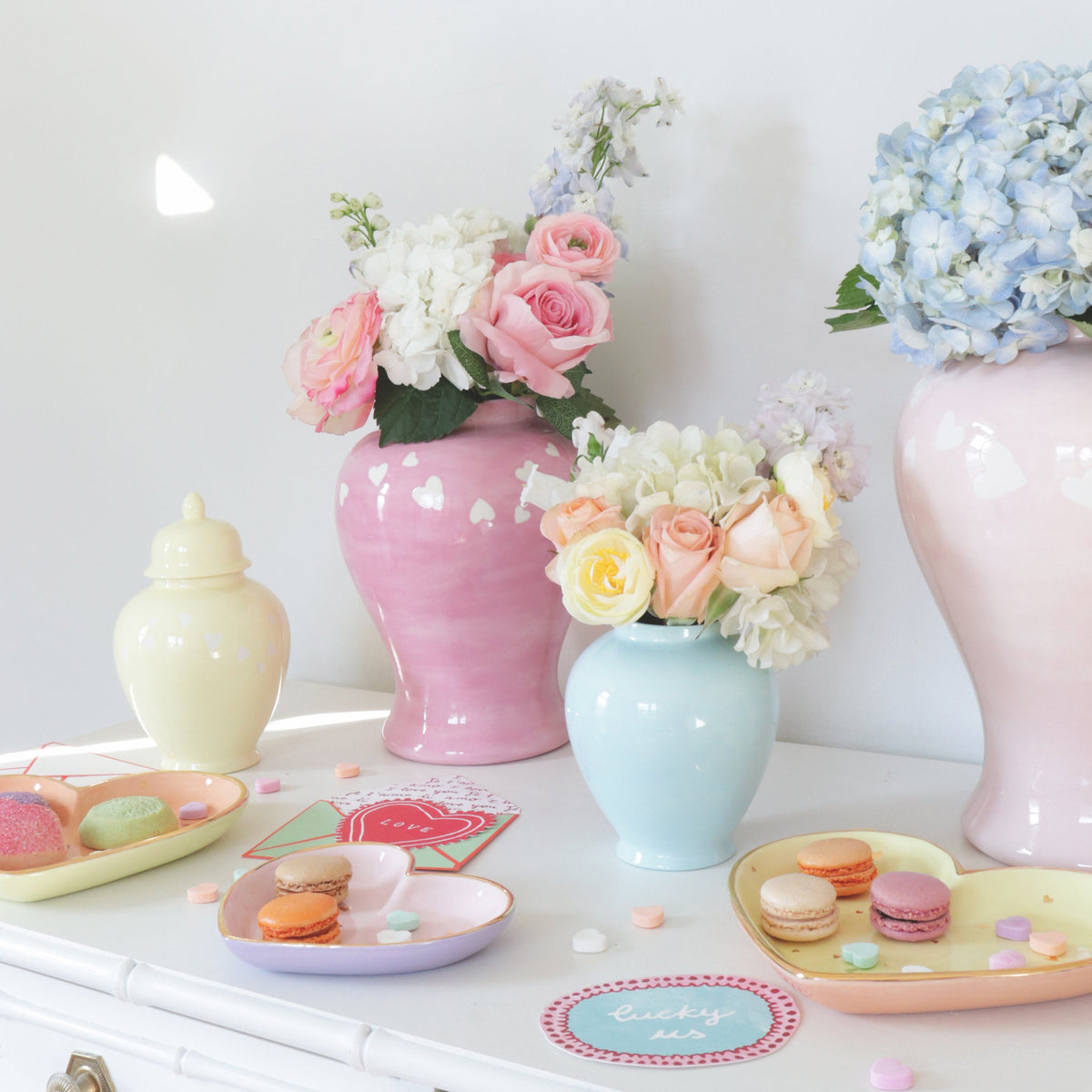 "Confetti Hearts" Dishes