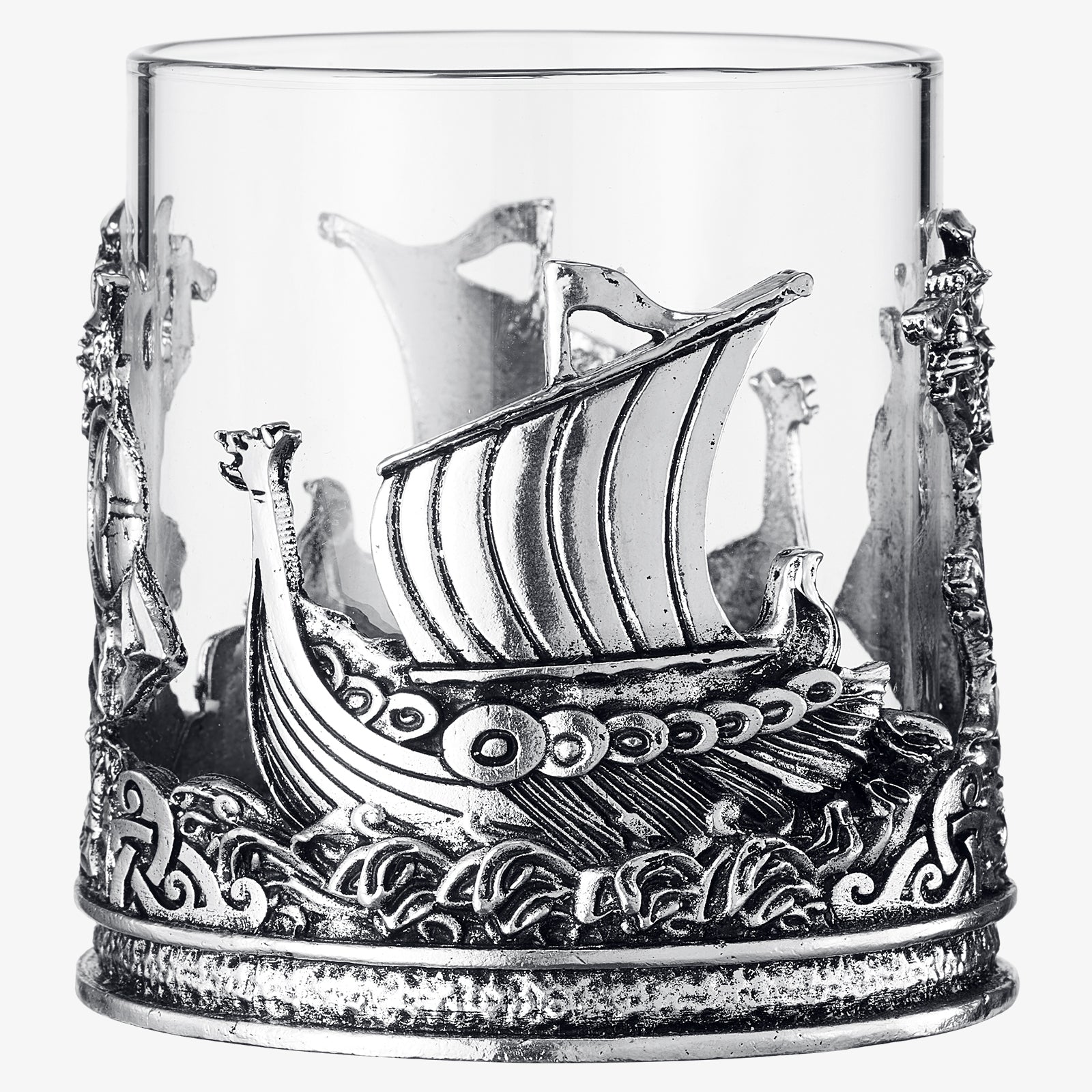 Viking Mythological Pewter Whiskey Wine Beer Water Drinking Glass 12OZ Single Water Rum Brandy Scotc