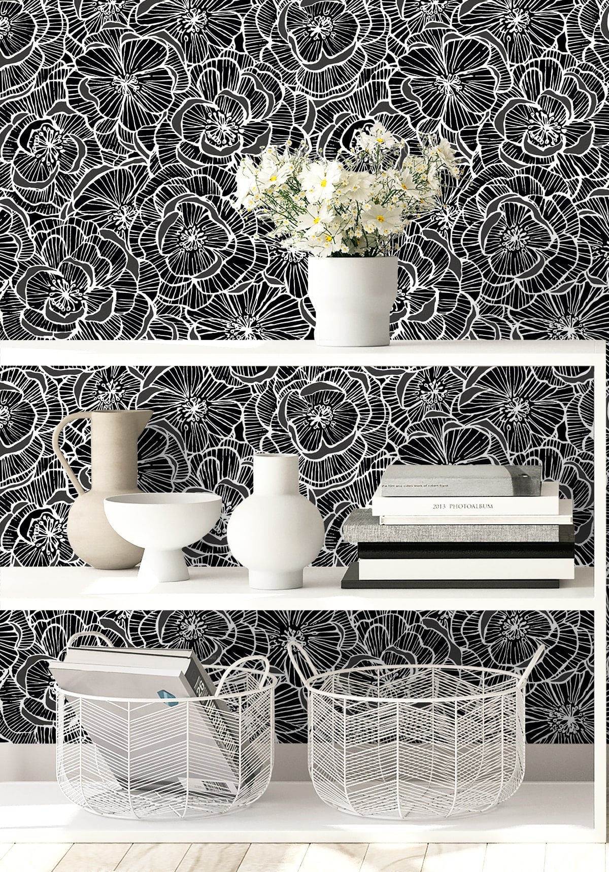 Piano Alejandra Floral Unpasted Wallpaper