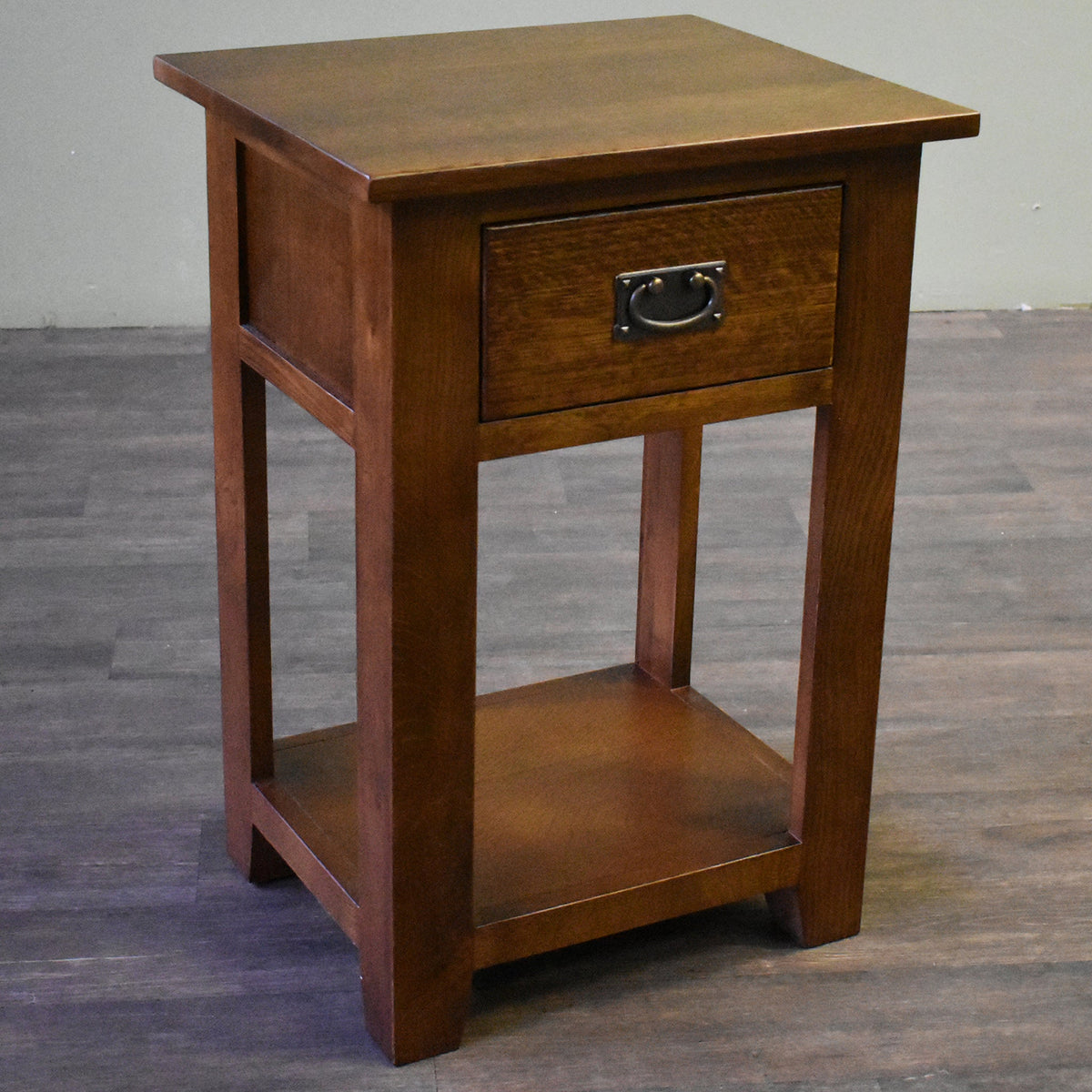 Mission 1 Drawer Nightstand - Walnut (AW)