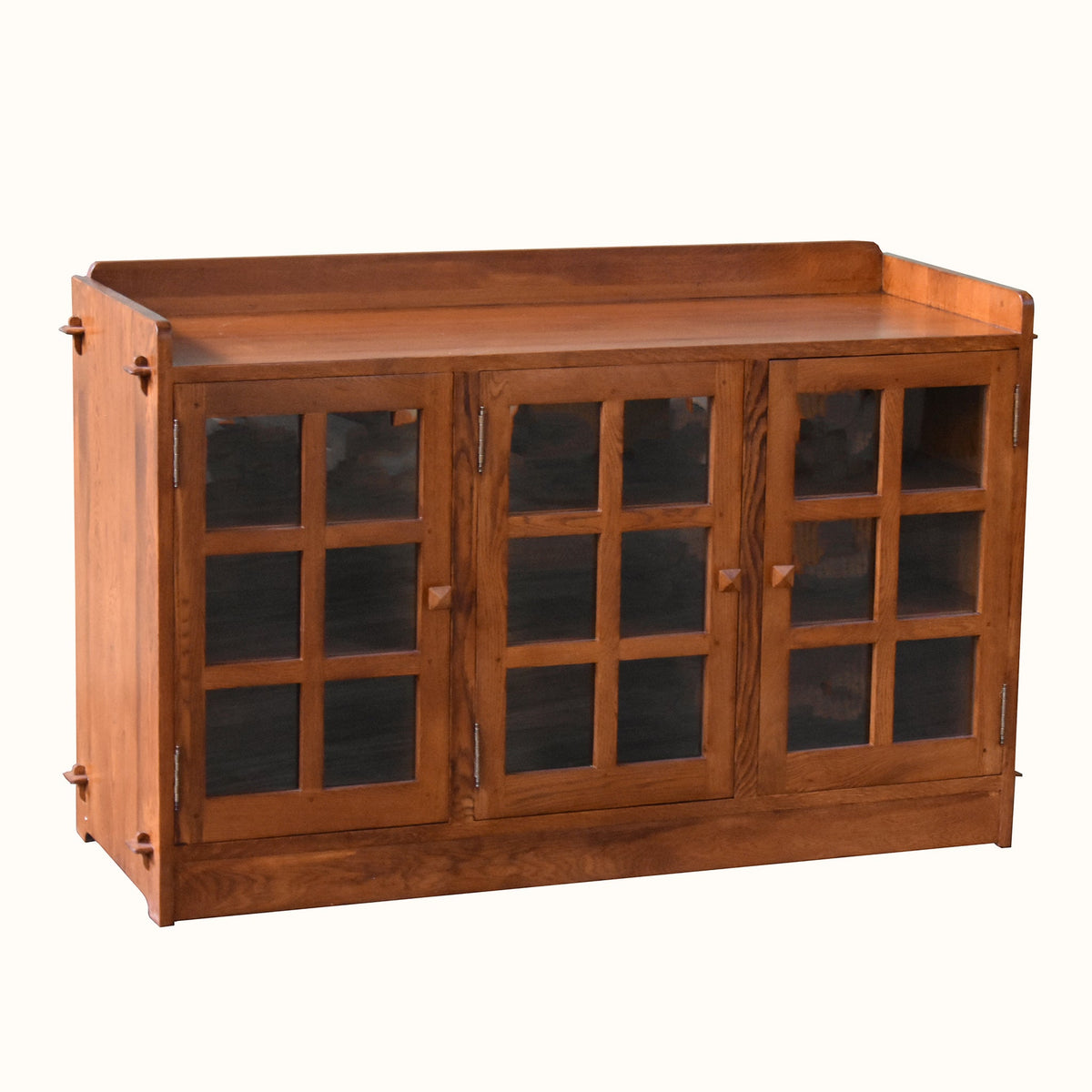 Mission Oak 3 Door Console - Michael's Cherry (MC1)