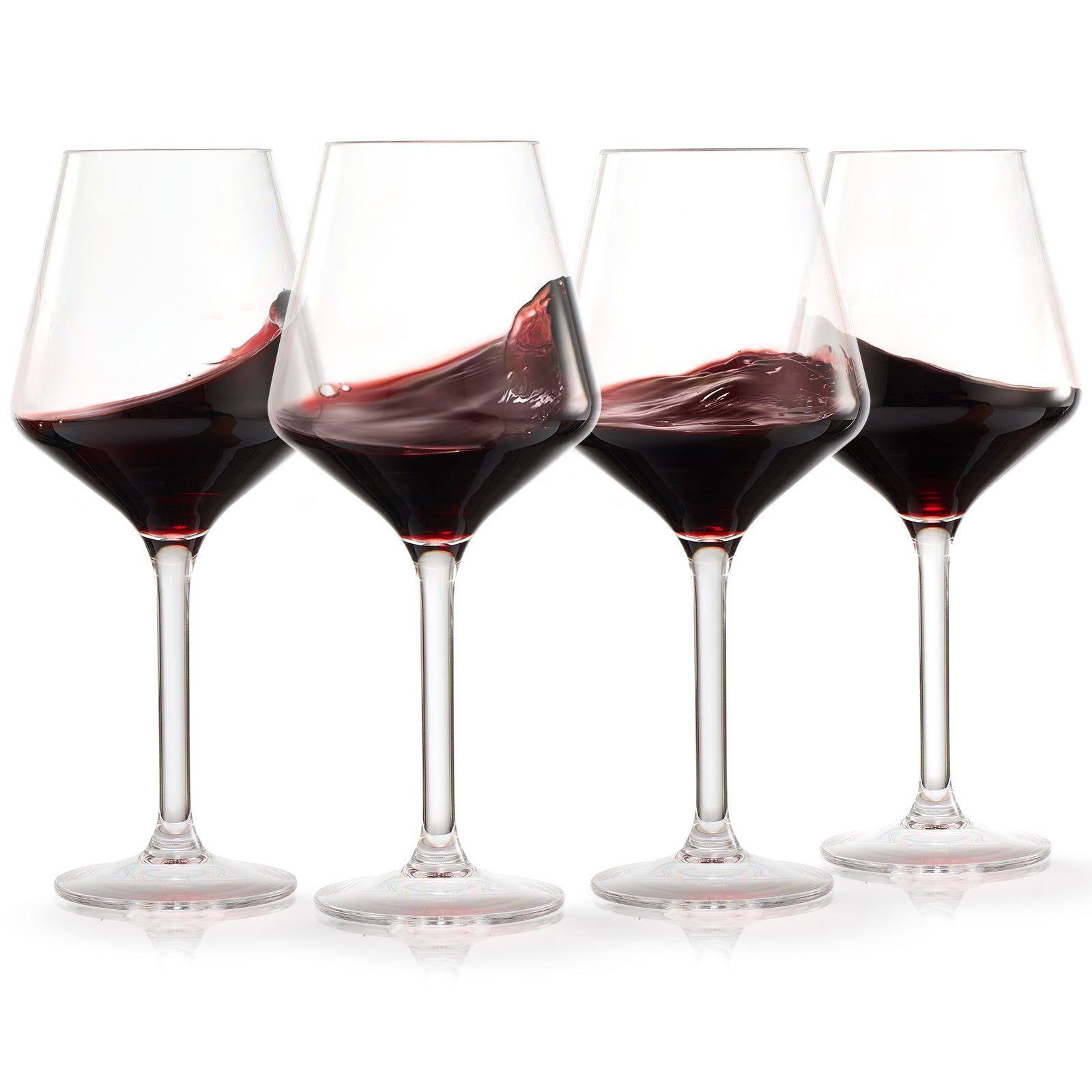European Style Crystal Stemmed Wine Glasses Acrylic Glasses Tritan Drinkware Unbreakable Muted Color
