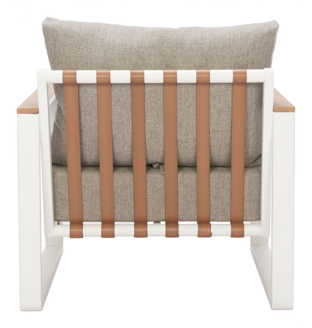 Welt Olefin Fabric Outdoor Armchair