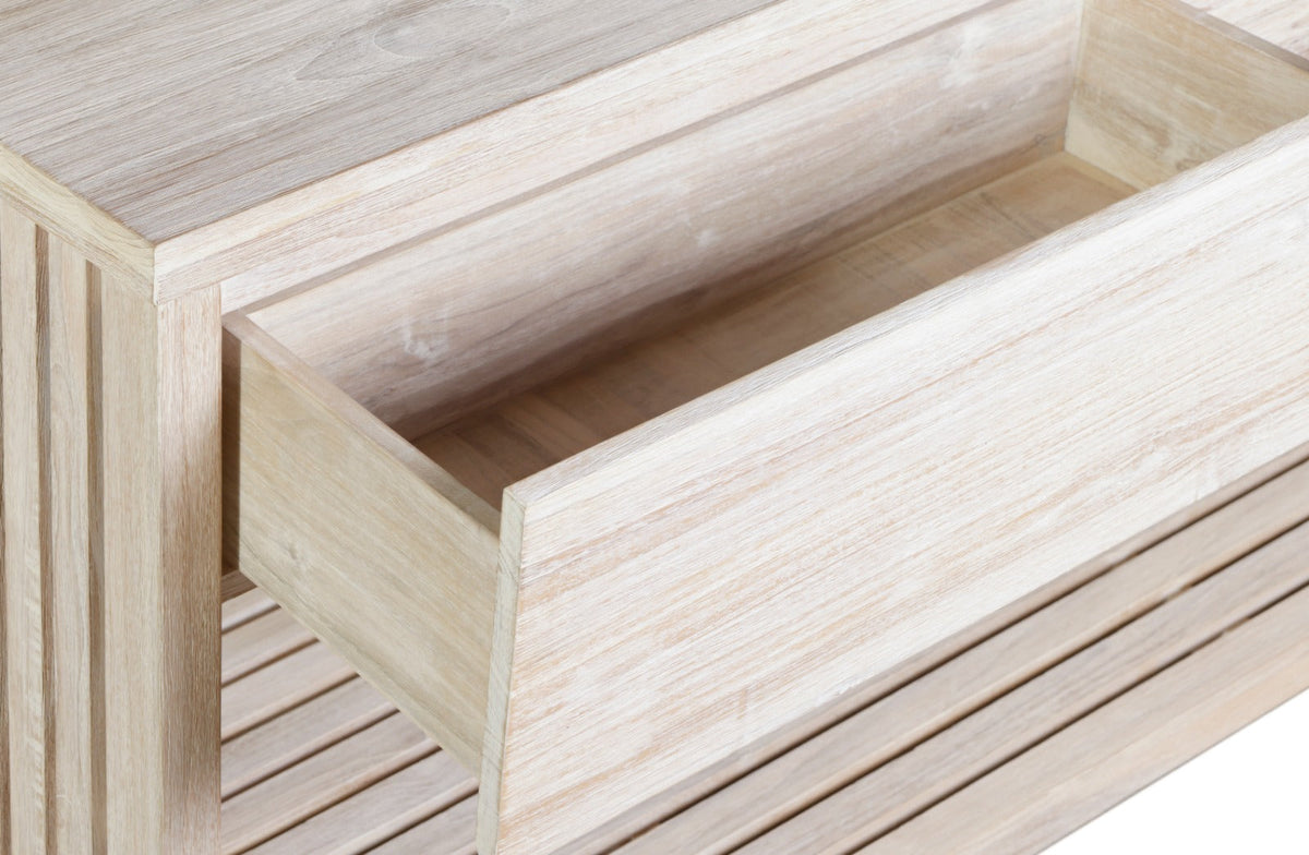 Imperial Grove Outdoor Solid Teak Wood, Natural Look Kitchen Island