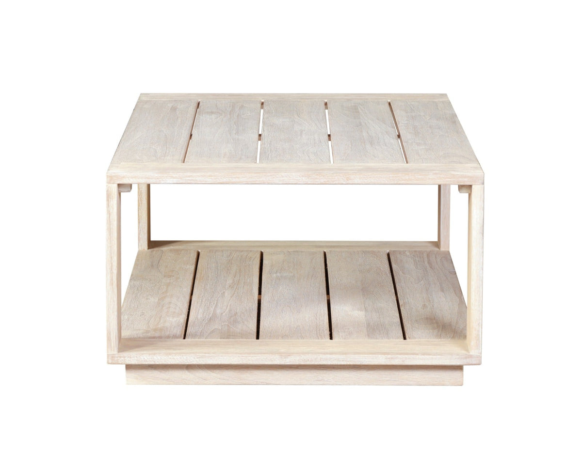 Imperial Grove Outdoor Solid Teak Wood, Natural Look Coffee Table