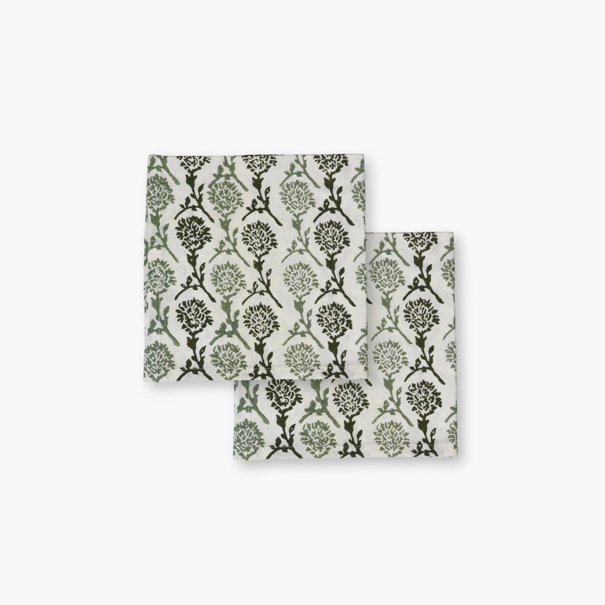 Nikhar Linen Table Napkins - Sage Green Set of 2