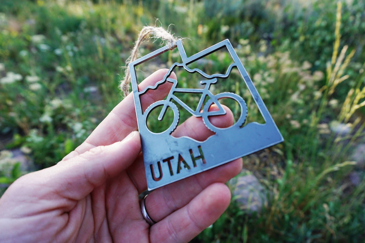 Utah State Mountain Biking Ornament