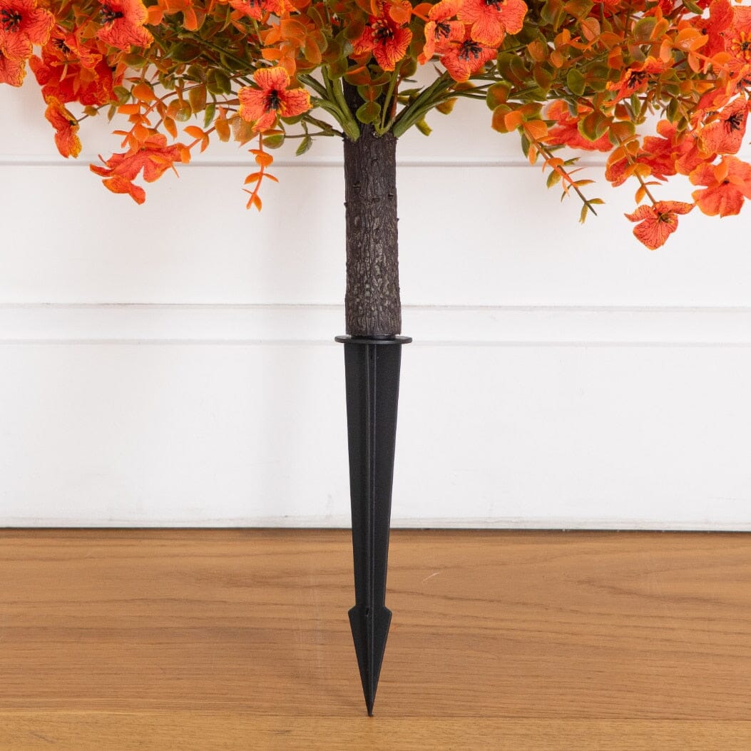 26" UV Resistant Autumn Artificial Fall Daisy Bush with Integrated Ground Stake (Indoor/Outdoor) - Set of 2