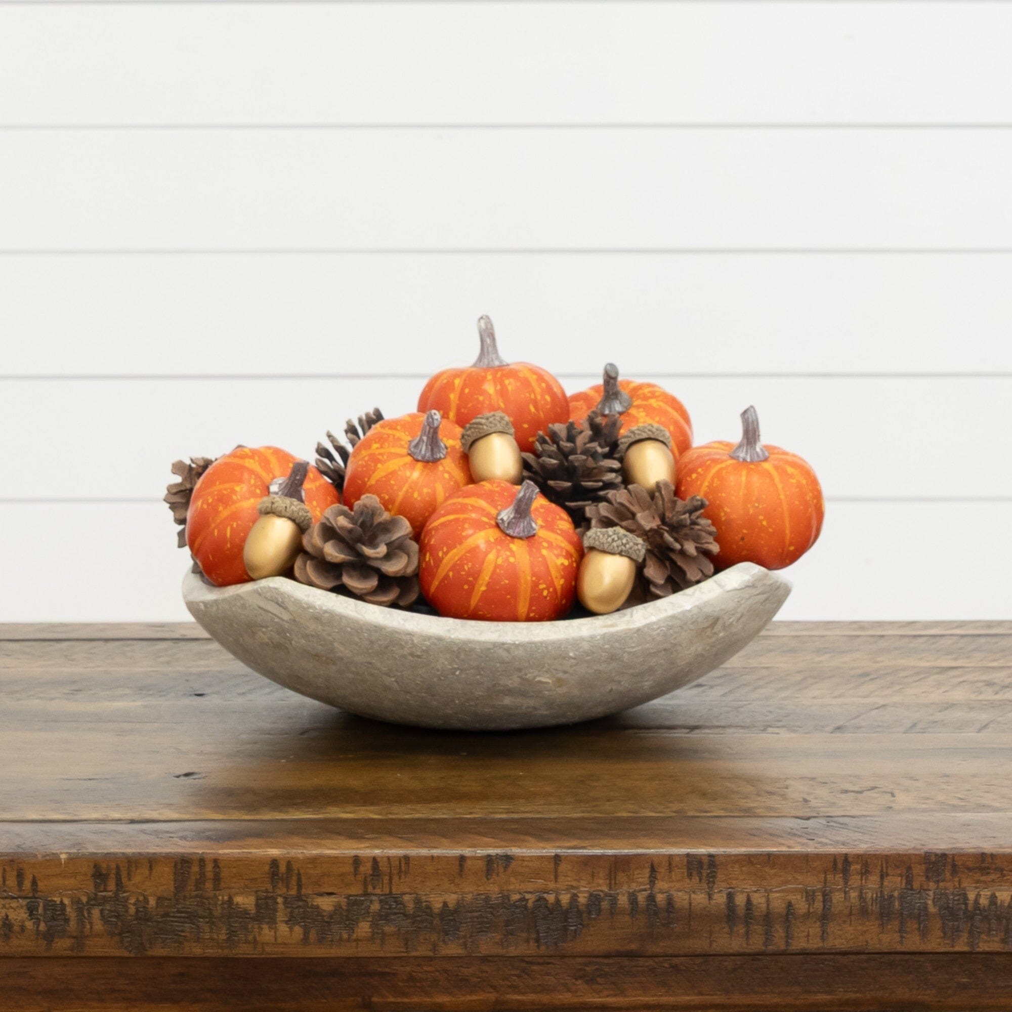 8-pc Artificial Autumn Harvest Assorted Fall Pumpkin Decor - Set of 2