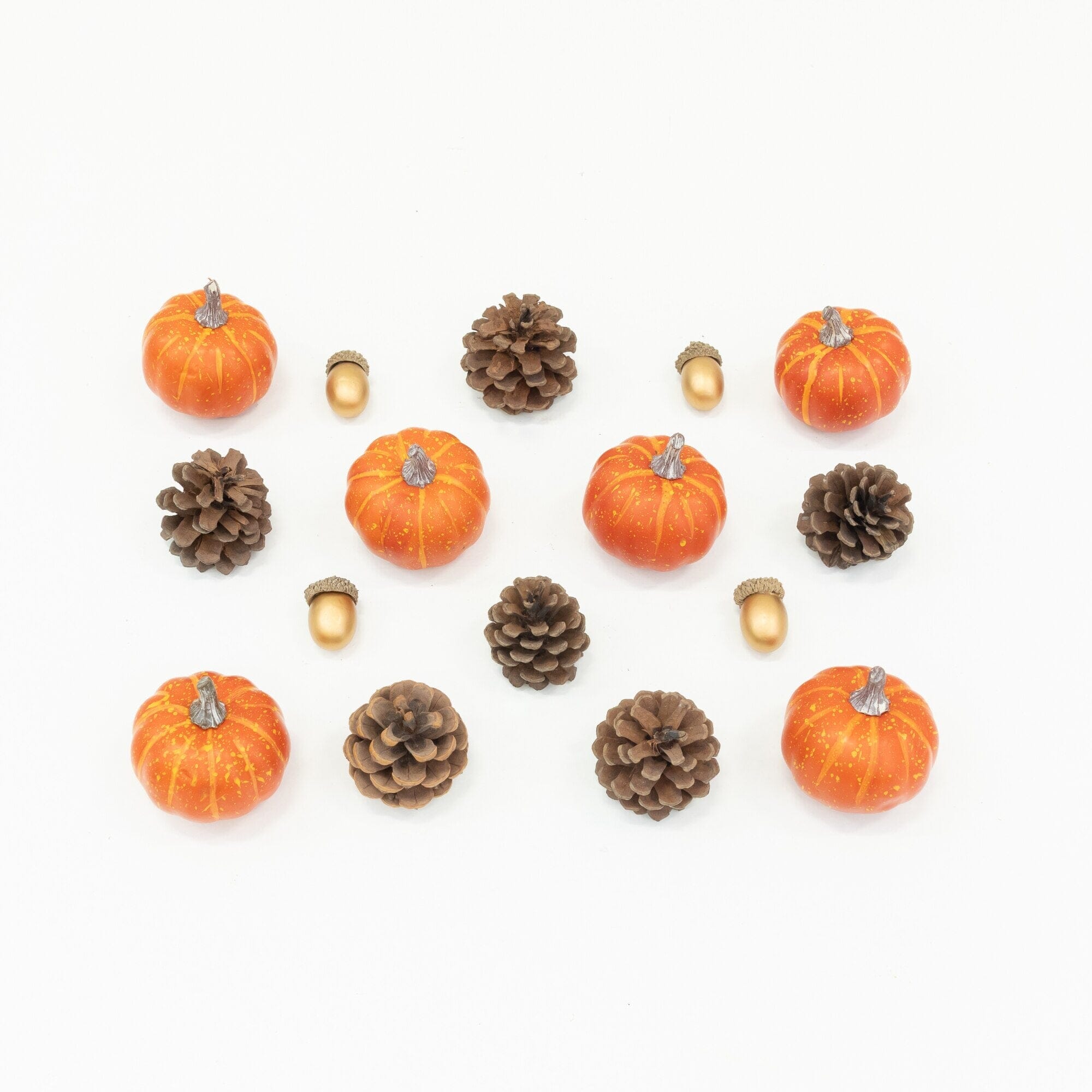 8-pc Artificial Autumn Harvest Assorted Fall Pumpkin Decor - Set of 2