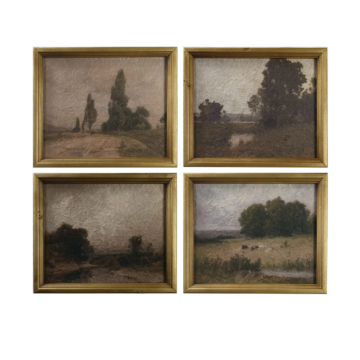 Muted Landscapes Framed Prints - Set of 4