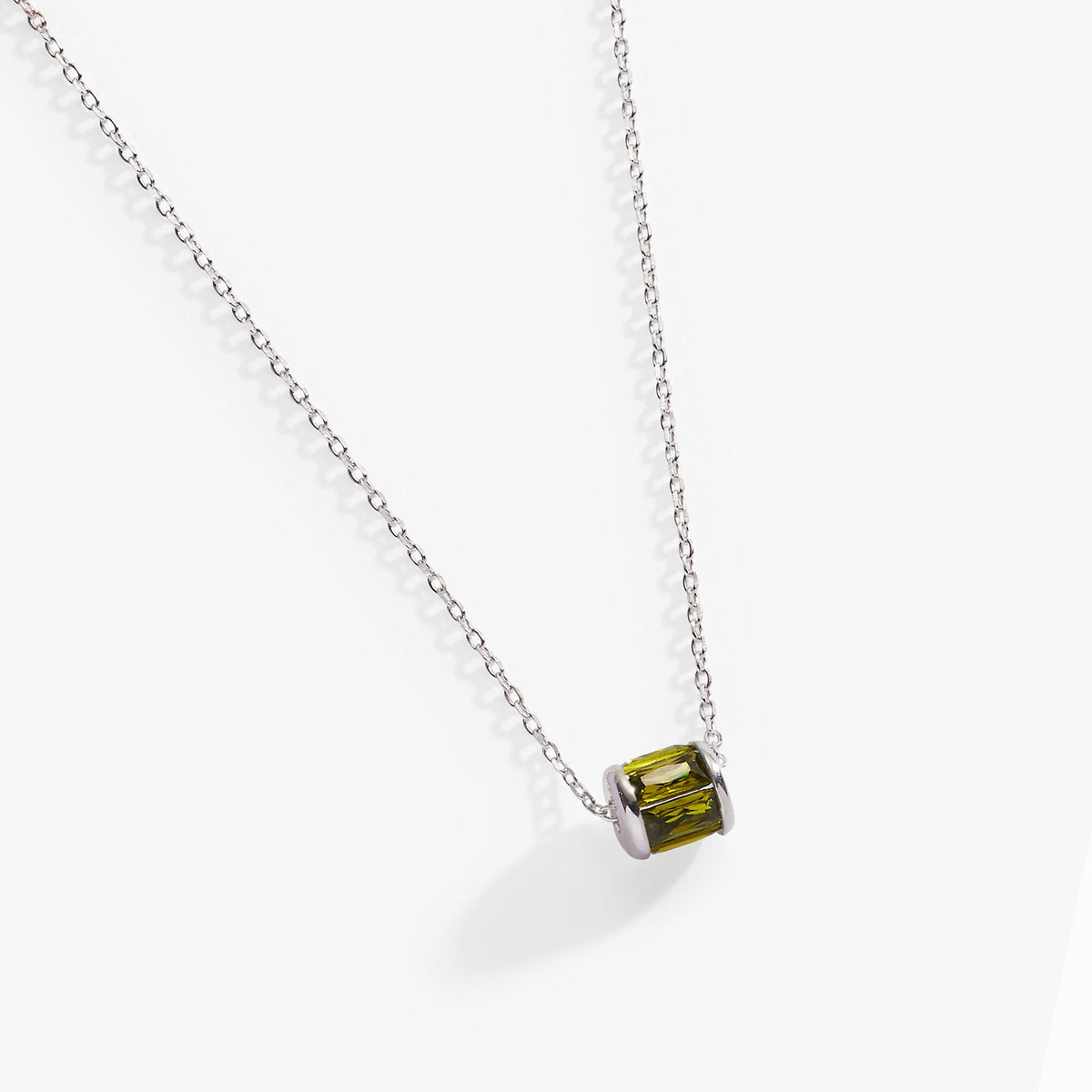 August Birthstone Precious Pendant Necklace