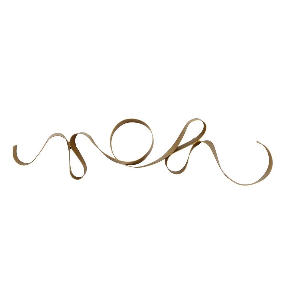 Aureline Golden Calligraphy Metal Wall Sculpture