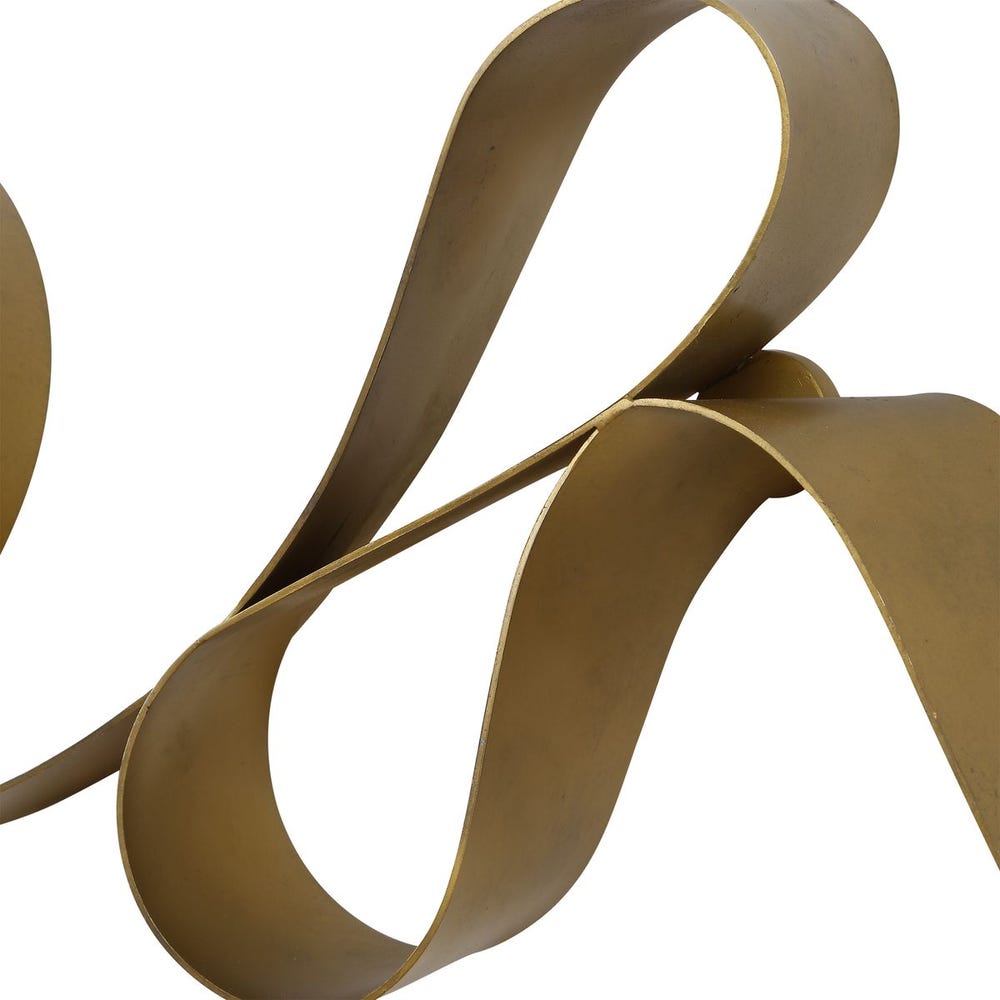 Aureline Golden Calligraphy Metal Wall Sculpture