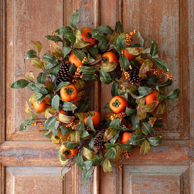Persimmon Harvest Wreath