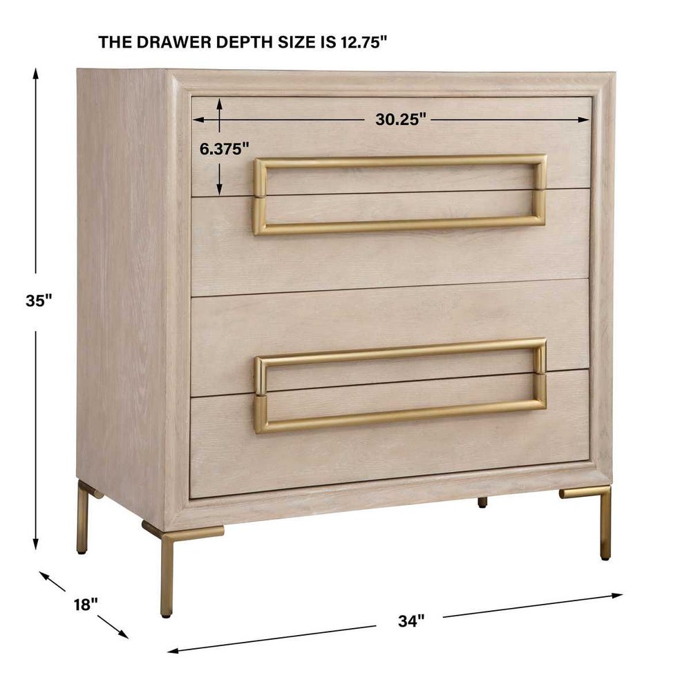 Aveline Cerused Oak Accent Chest