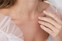 Gold Filled Double Strand Necklace