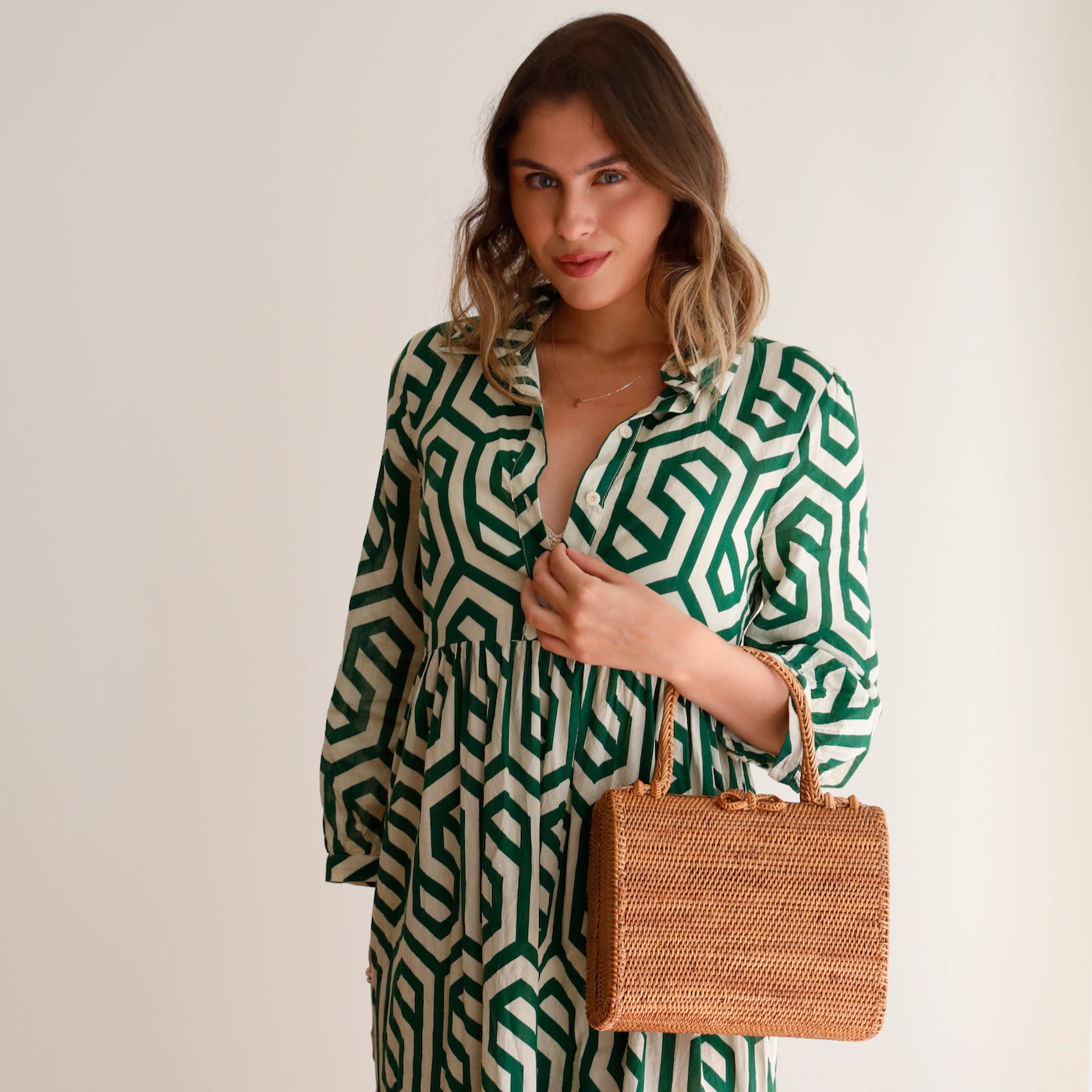 Bali Rattan Handbag - Kenia