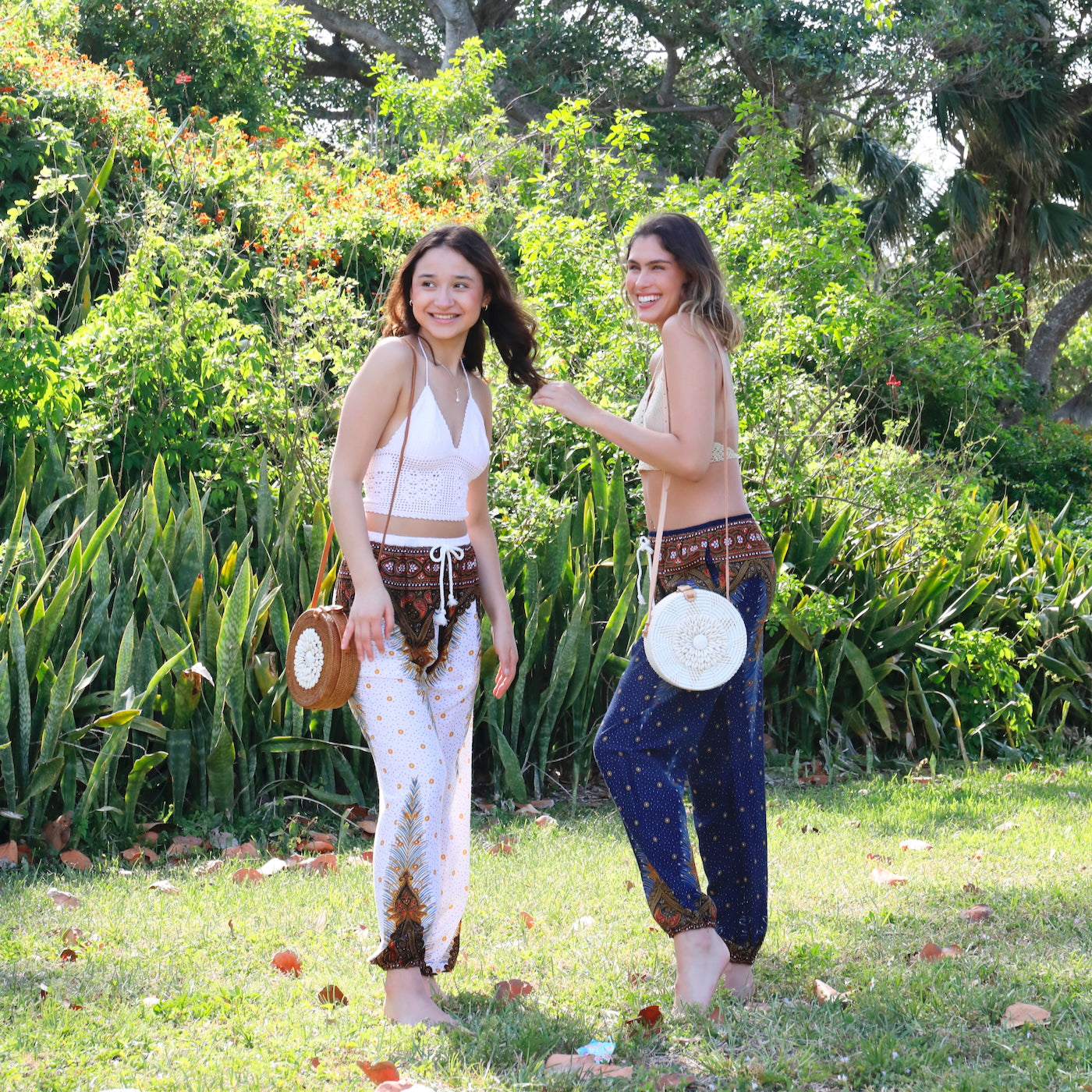 Bali Seashell Rattan Crossbody Bag - Ava
