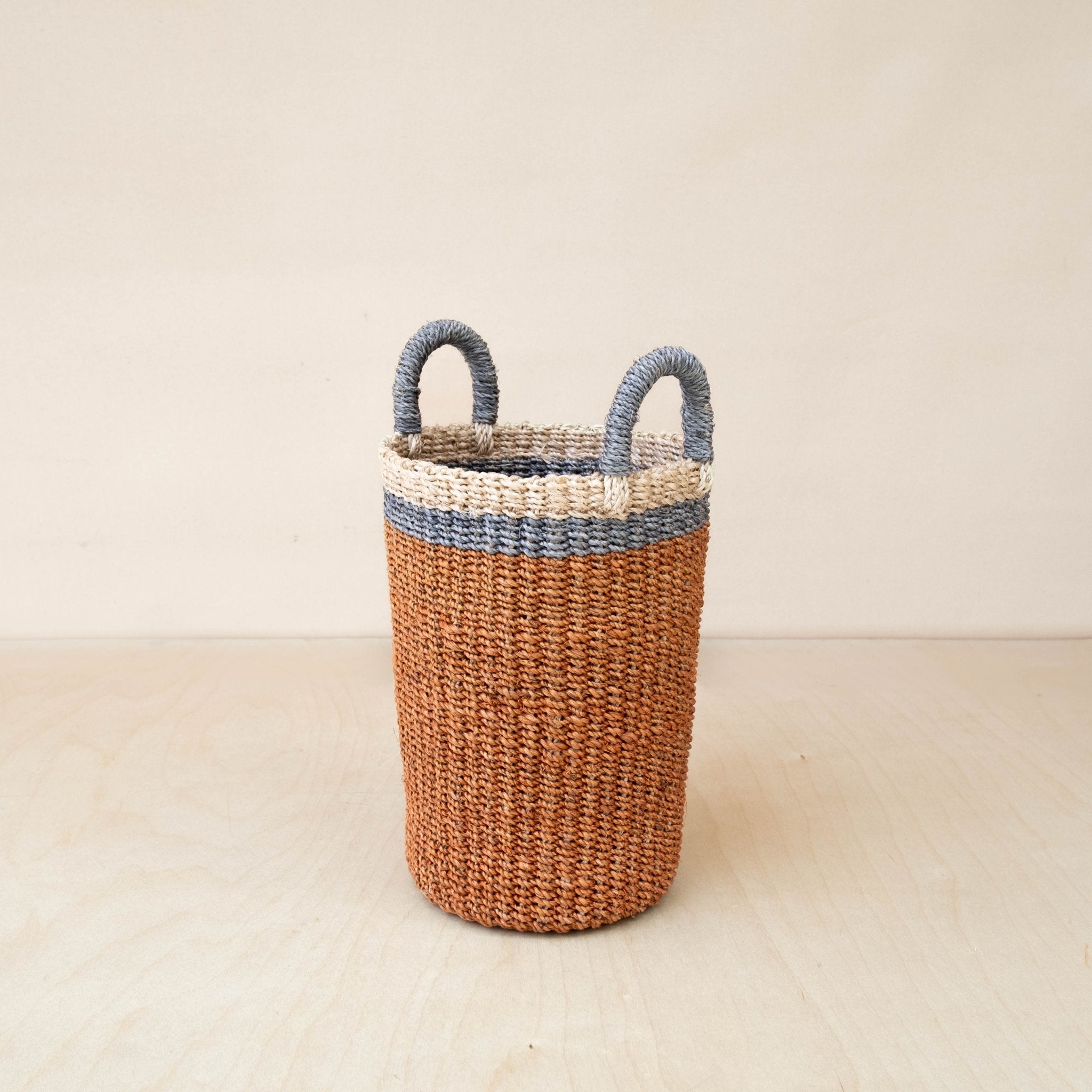 Coral Wicker Basket Vase - Decorative Basket | LIKHÂ