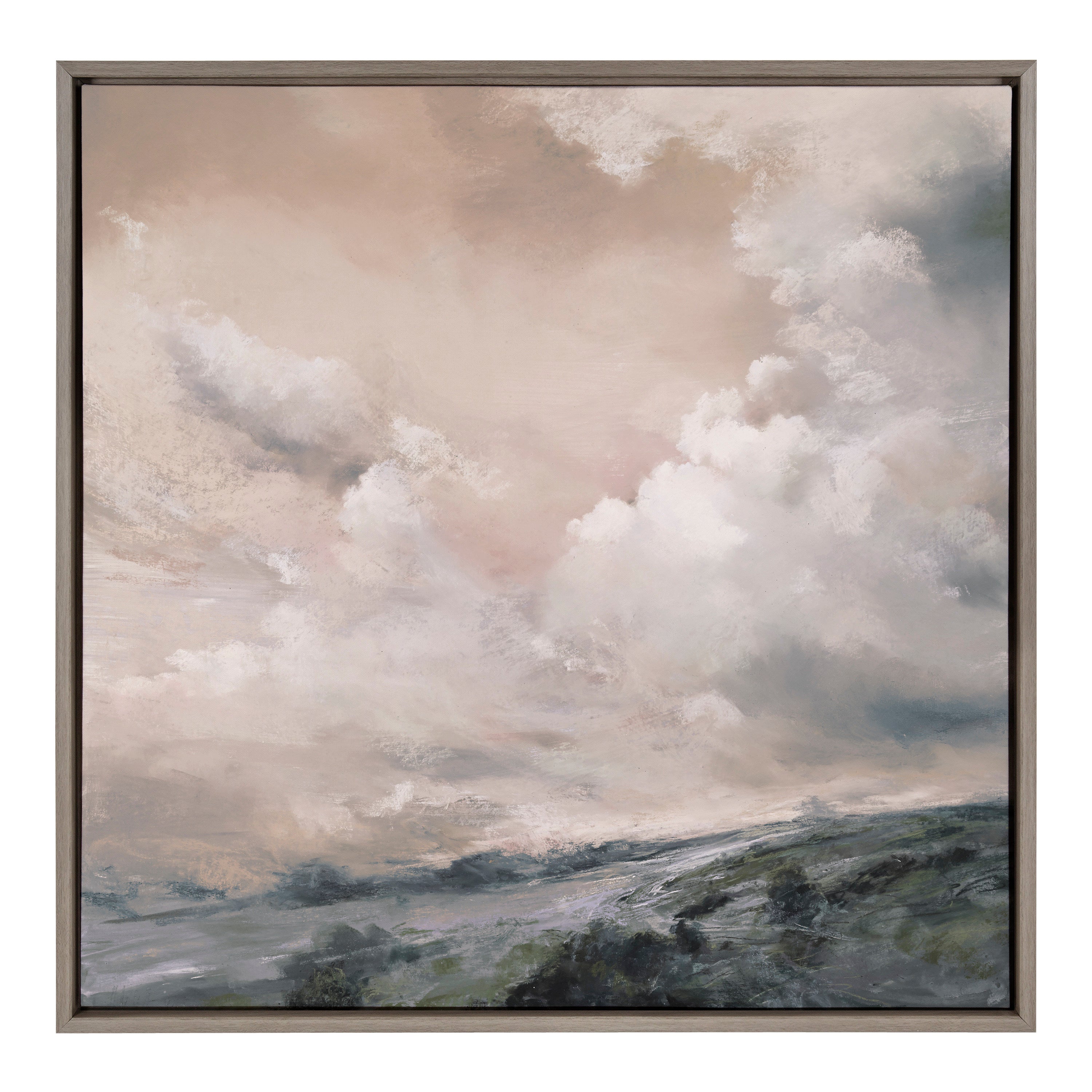 Sylvie When the North Wind Blows- Sepia Framed Canvas by Nel Whatmore