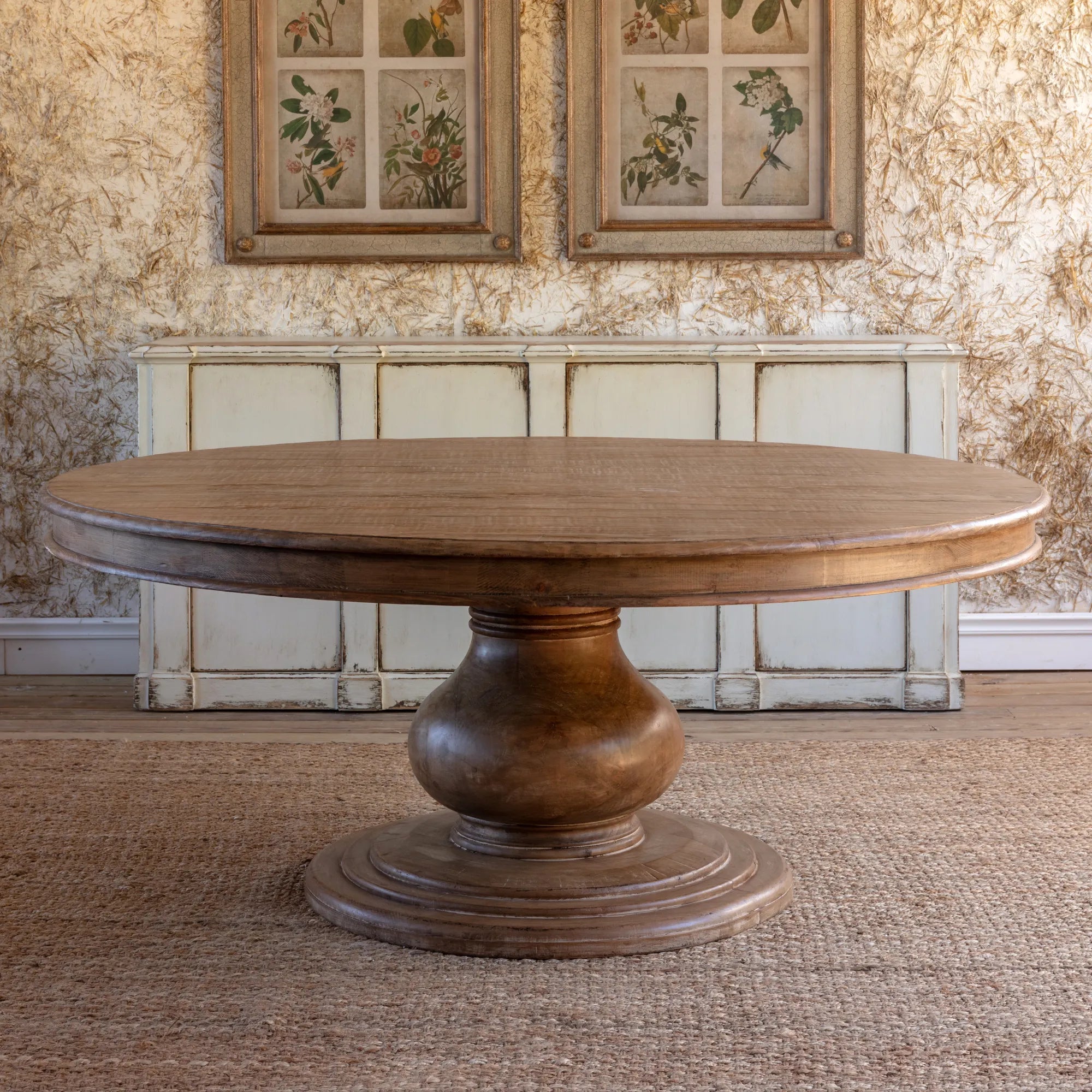 Beaumont 72" Round Pedestal Dining Table