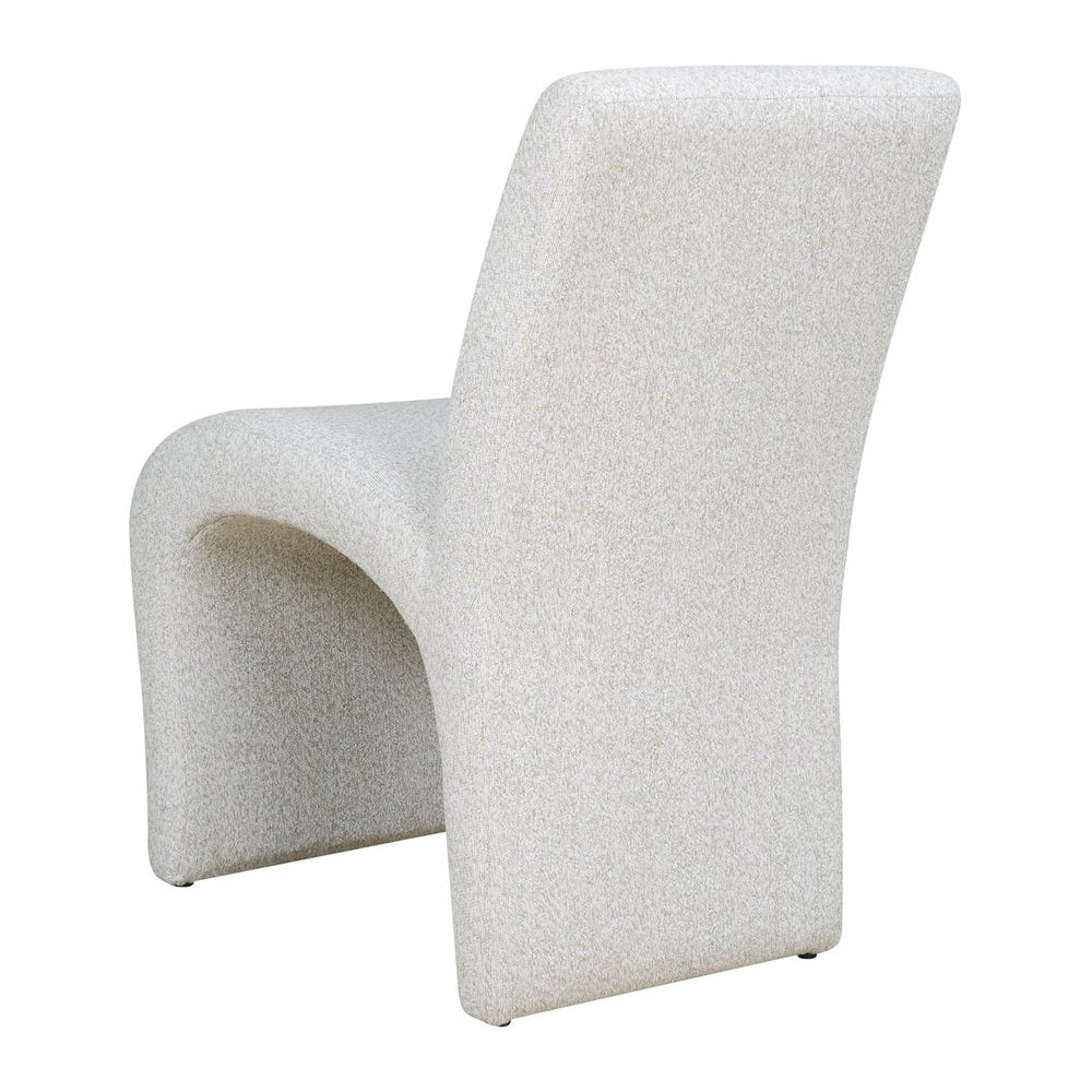 Benton Arch Sculptural Boucle Dining Chair
