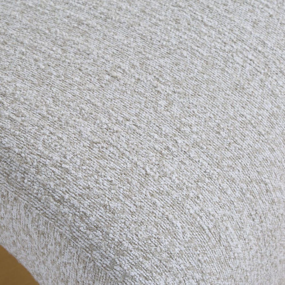 Benton Arch Sculptural Boucle Dining Chair