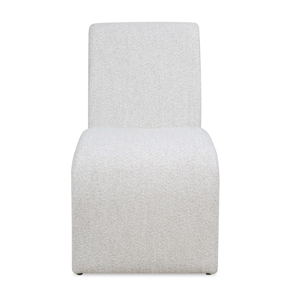 Benton Arch Sculptural Boucle Dining Chair