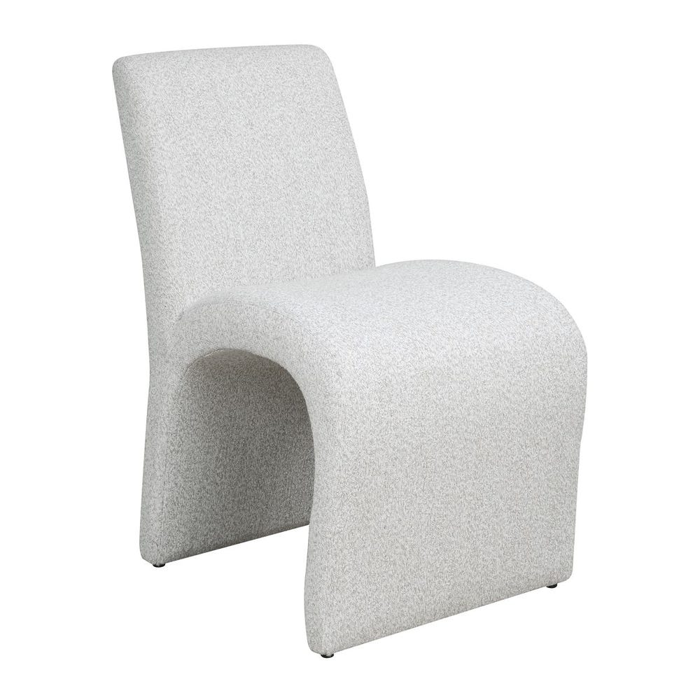 Benton Arch Sculptural Boucle Dining Chair