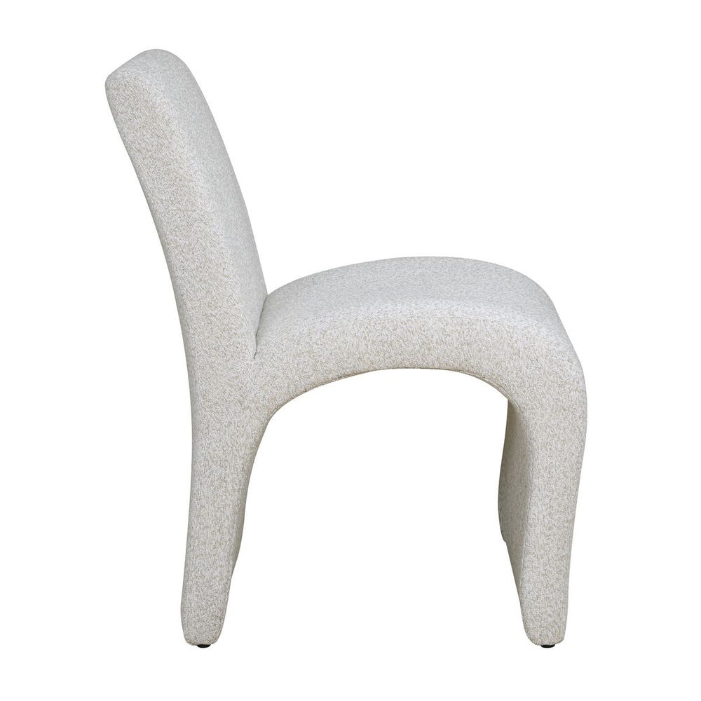 Benton Arch Sculptural Boucle Dining Chair